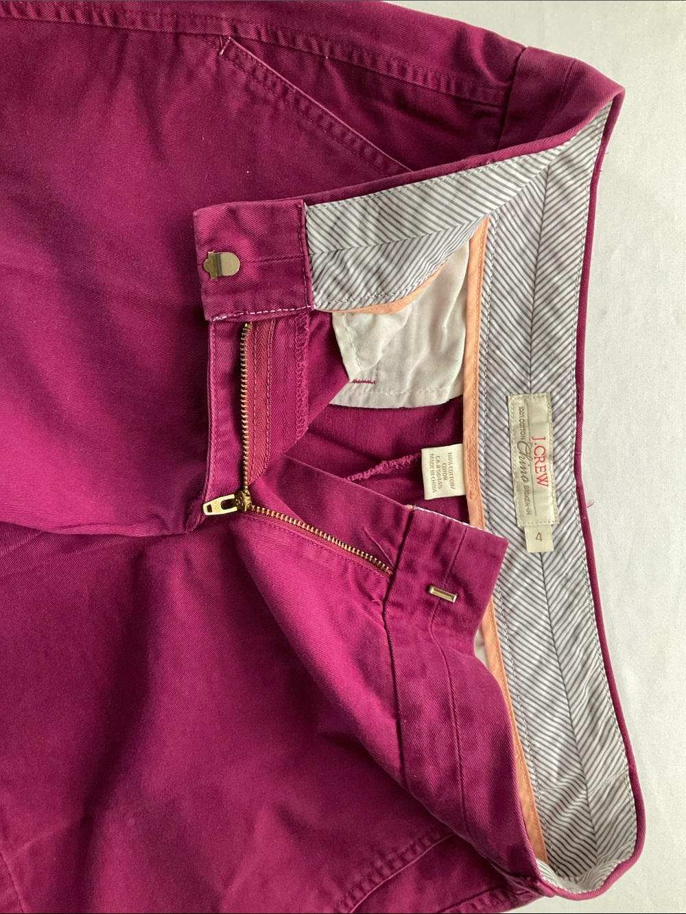 J. CREW Chino Shorts 100% Cotton Shorts 5” Inseam - Picture 3 of 7